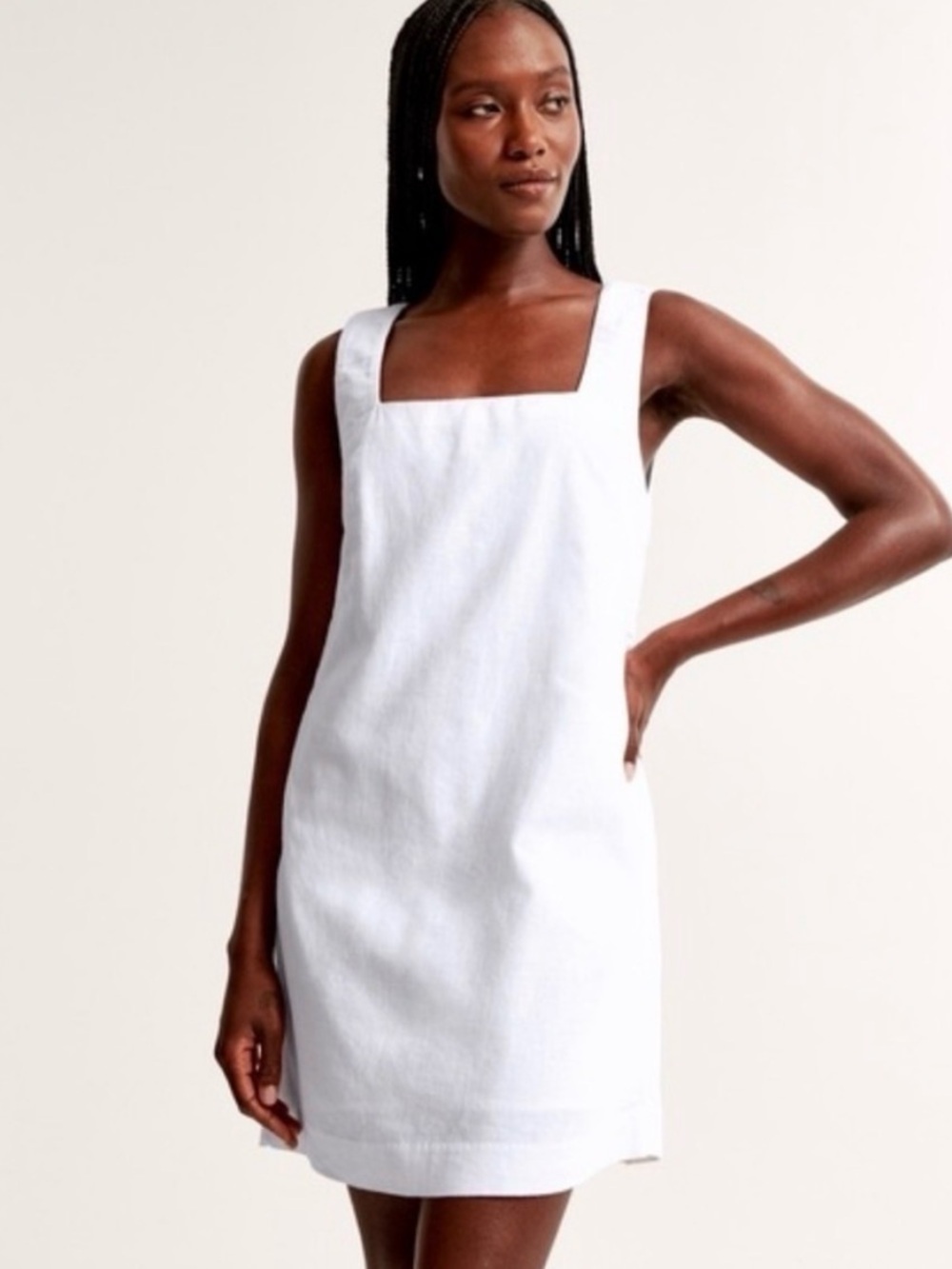 Abercrombie & Fitch Linen-Blend Wide Strap Mini Dress (XL Petite)